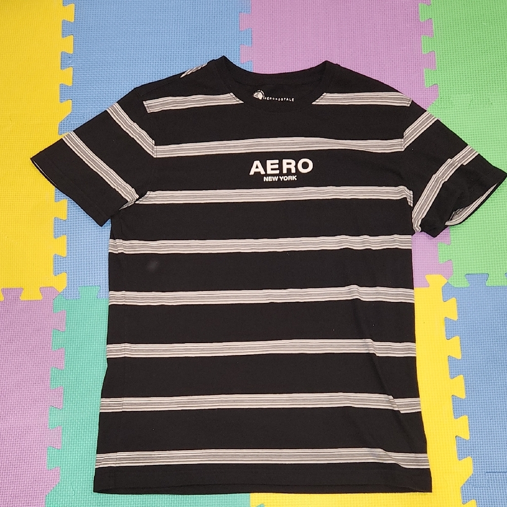 New York Men's Black Striped Shirt